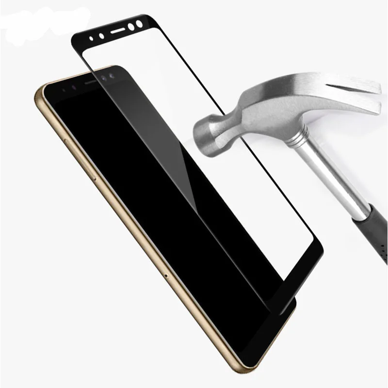 Модное защитное стекло с полным покрытием для Samsung Galaxy A6 Plus 2018 Высококачественная
