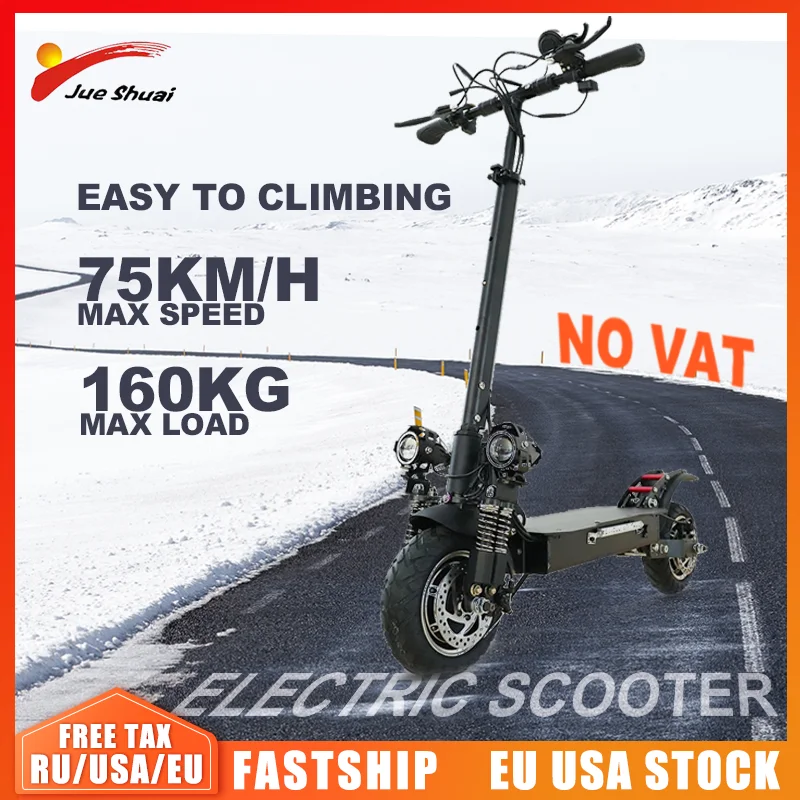 

2021 New Electric Scooters Max Speed 75Km/H CE UL Certification for Adult Lithium Battery EU US Stock 1000W1600W2000W Climbing