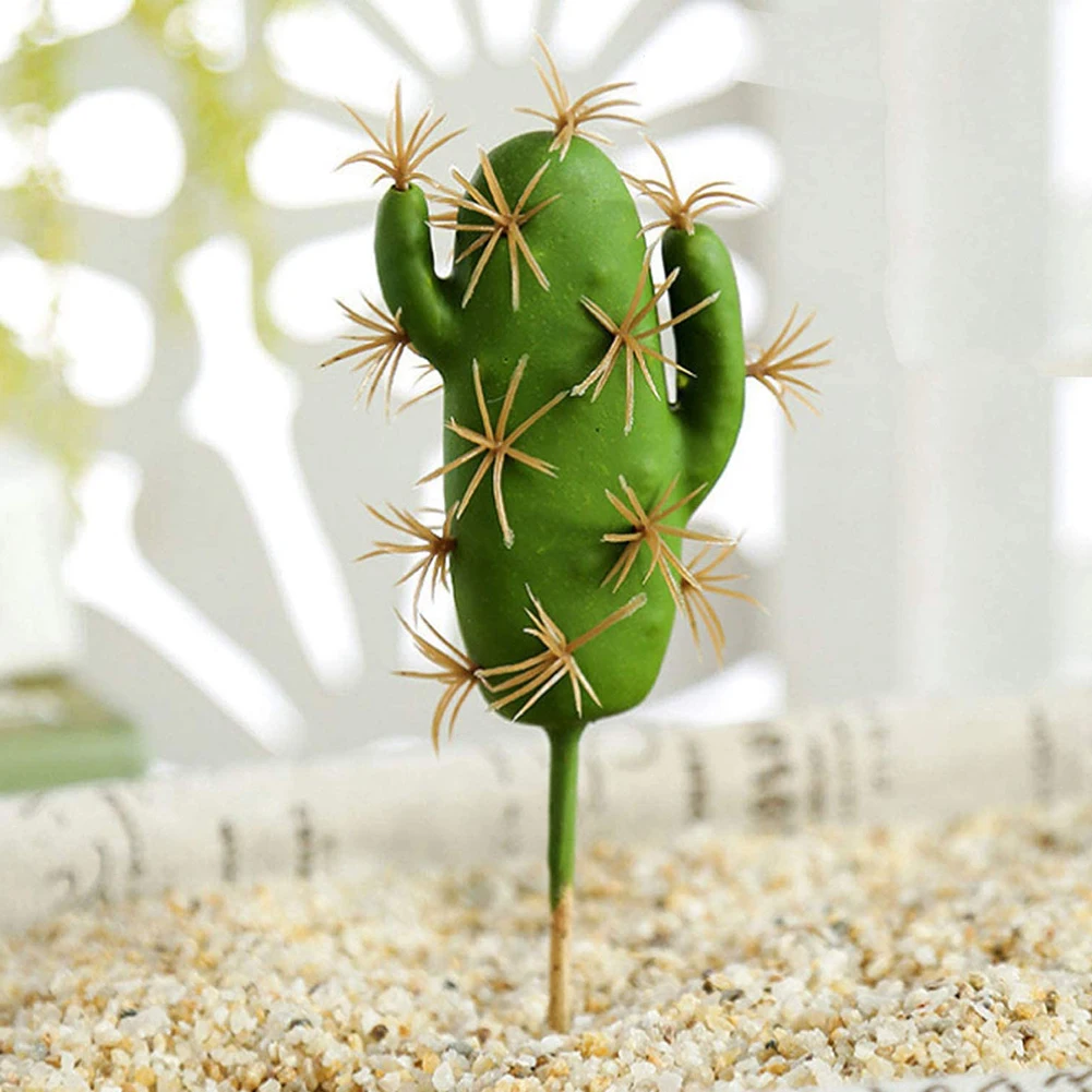 

4PCS Artificial Plants Suculentas For Home Decor Fake Cactus Decoration Plantas Artificiales Home Decor Green Succulent