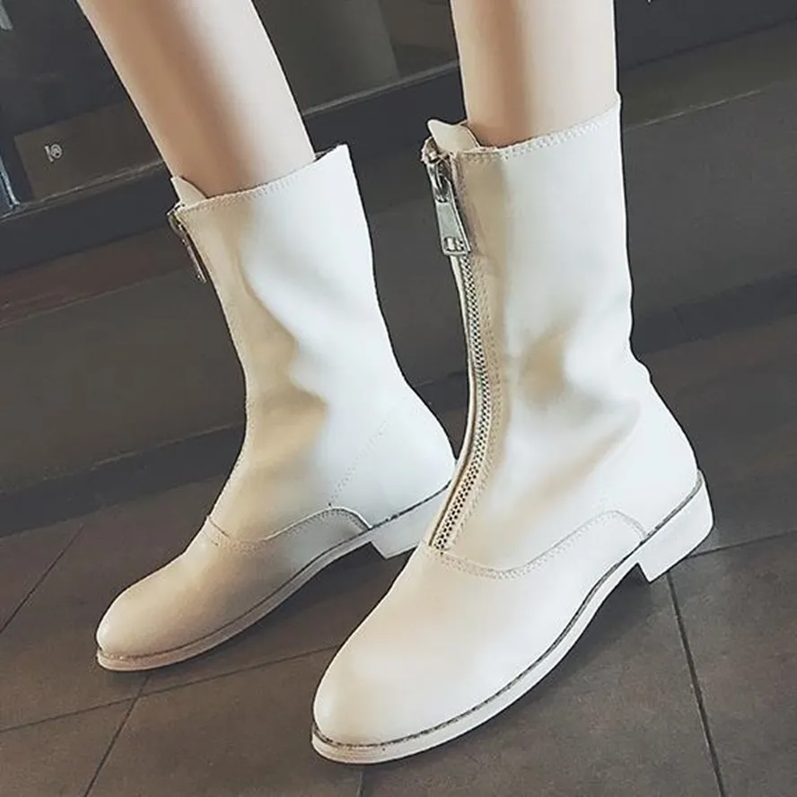 Женские зимние ботинки повседневные без шнуровки для женщин женские на низком