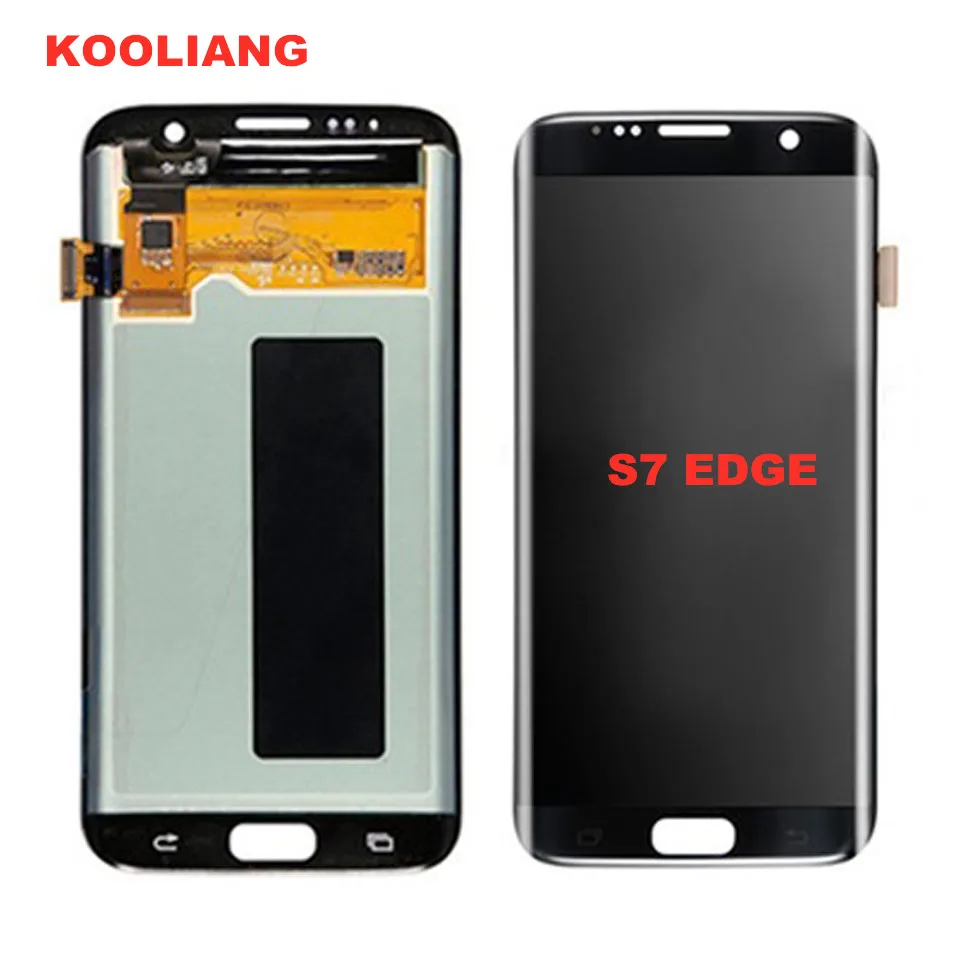 100% Tested Working AMOLED LCD Display Touch Screen Assembly For Samsung Galaxy S7 Edge G935F G935A G935FD G935P | Мобильные