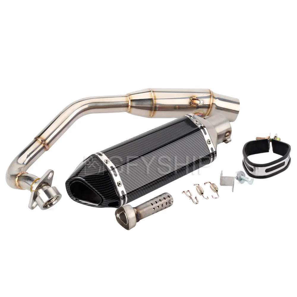 Для Honda FORZA 300 250 FORZA FORZA 300 FORZA 250 FORZA300 NSS300 Escape Slip-on мотоциклетный глушитель с соединительной трубой
