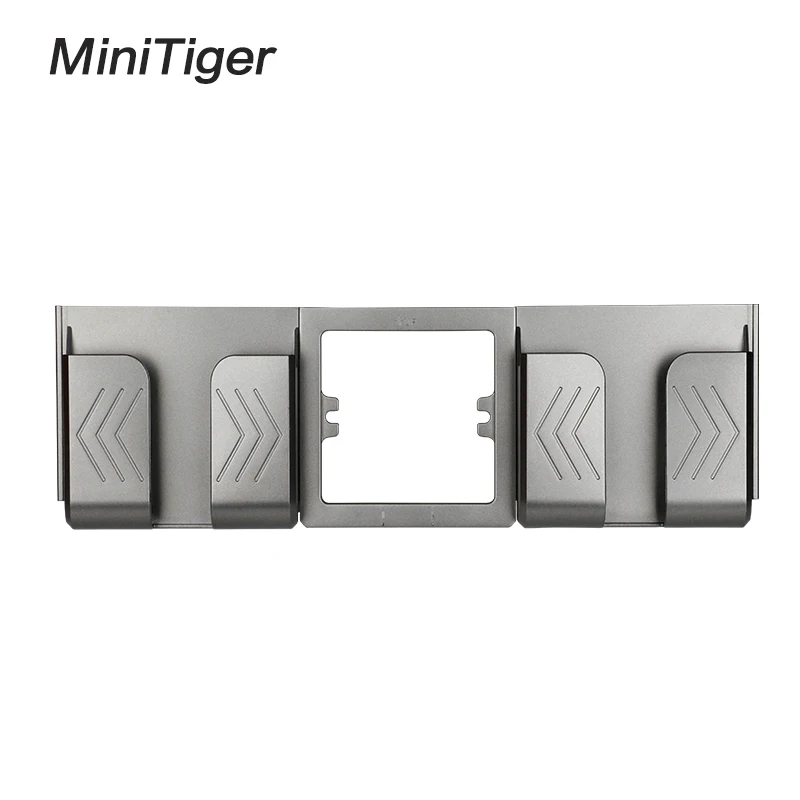 Minitiger серая настенная розетка держатель для телефона Аксессуары для смартфона подставка поддержка для мобильного телефона один/два телефона держатель - Цвет: Gray-2