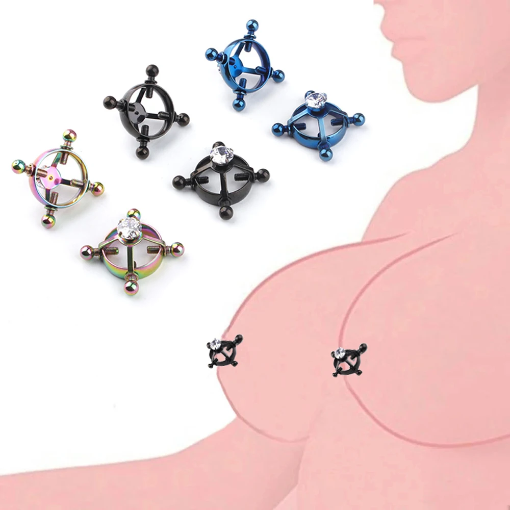 

2pcs/Set Nipple Clamps For Women Bdsm Bondage Adult Sex Games Stainless Steel Nipple Ring Sexyshop Acessorios Eroticos