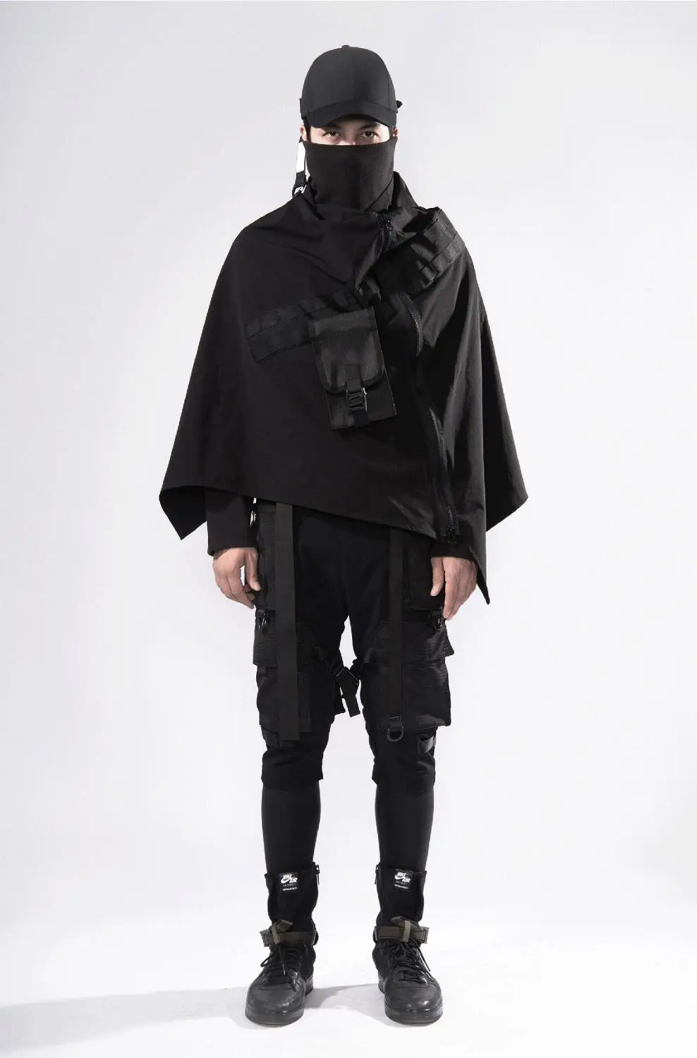 PT cape 1 пончо techwear ninjagear darkwear outdoor теквир|Плащи и тренчи| |
