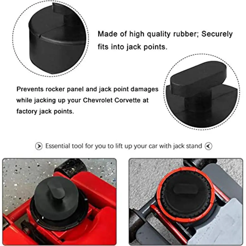 

Car jack rubber pad For Cruiser C5 C6 C7 Black Color Lift GS Pad Jacking R1L5