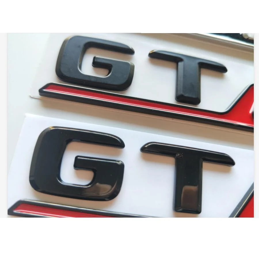 Chrome Black Letters G T C Trunk Emblems Badges Emblem Sticker for Mercedes Benz C190 X290 R190 Coupe Convertible AMG GT GTc GTC