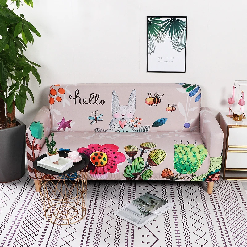 Сценический мультяшный эластичный чехол секционный диван-чехол растягивающийся