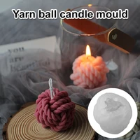 creative scented candle mold diy woolen twine ball candle mold silicone mousse chocolate cake mold handcraft home decoration