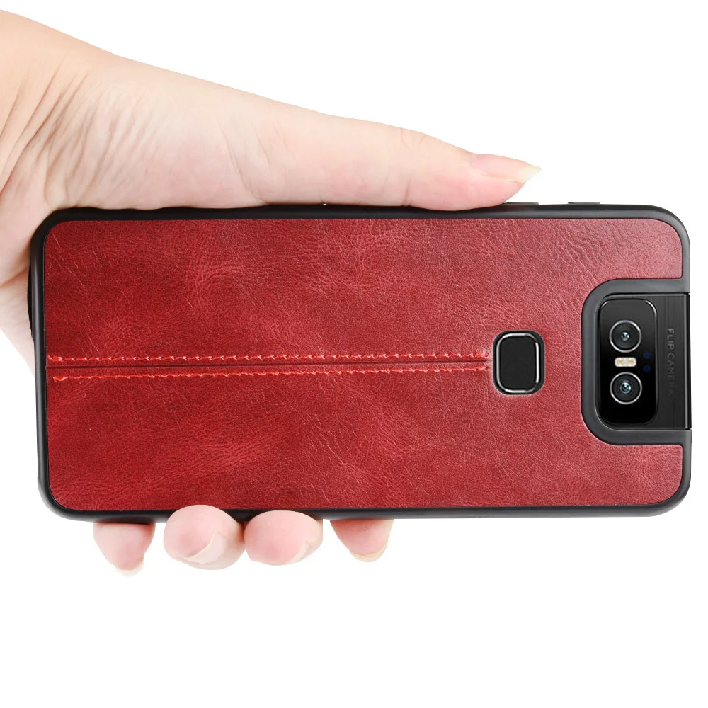 Чехол с текстурой ковбоя для Asus ZenFone 6 ZS630KL чехол узором из кожи кожаный 6z Preotection