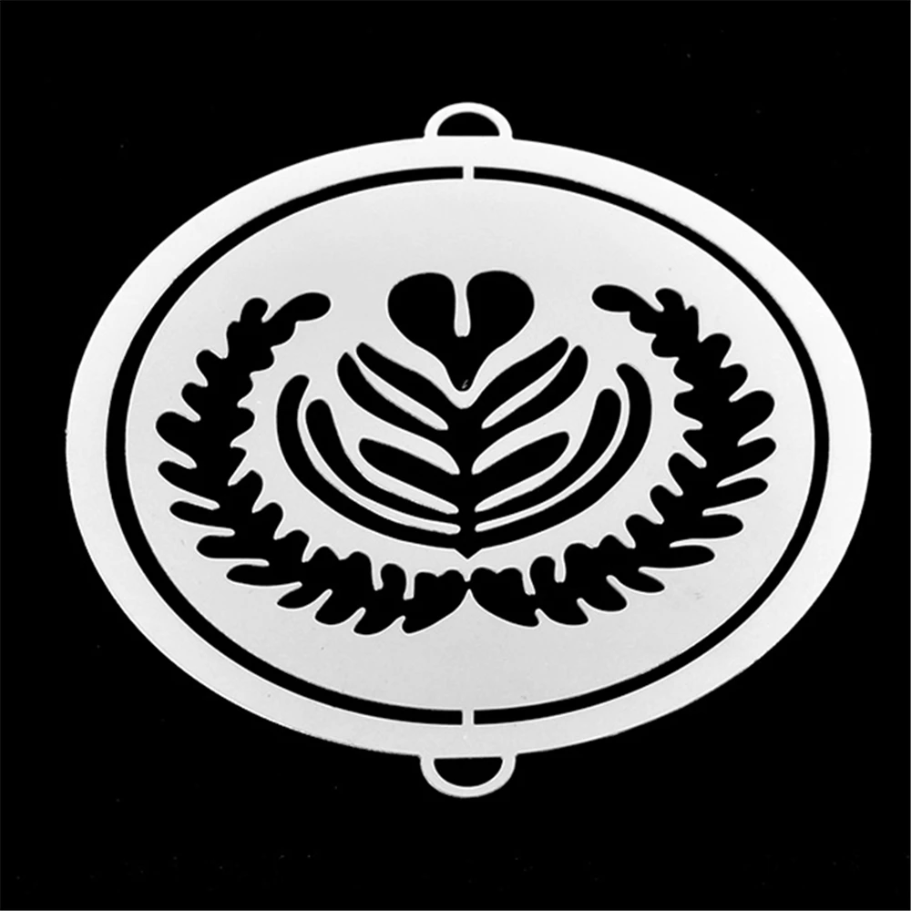 Шаблон из нержавеющей стали для многократного кофе шаблон латте трафареты