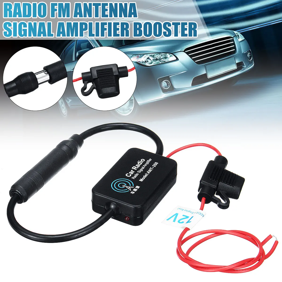 Универсальный автомобильный радиоприемник ANT 208 12 В FM антенна усилитель сигнала