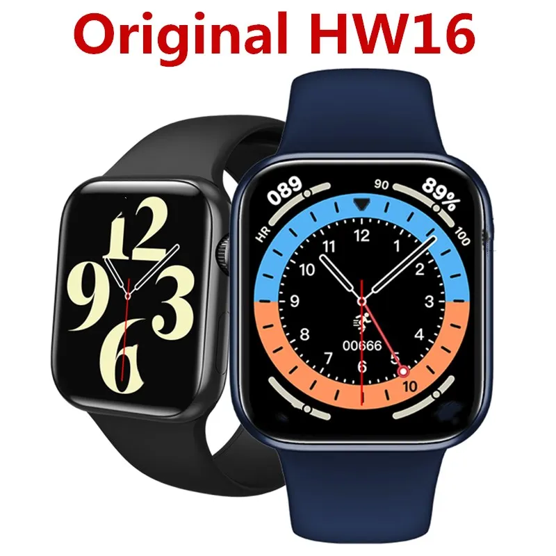 Водонепроницаемые Смарт часы HW16 44 мм 2021*320 Bluetooth вызов крови кислородом PK IWO 13 8 W56 W46