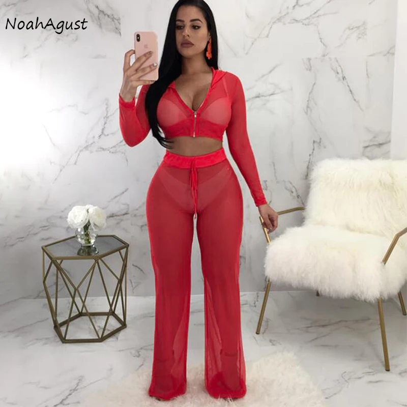 Сетчатая Пляжная накидка с широкими штанинами пляжная одежда длинным рукавом