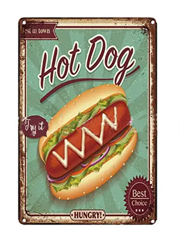 Винтажный метельный знак-магазин фаст-фуда Ретро жестяной декоративный знак