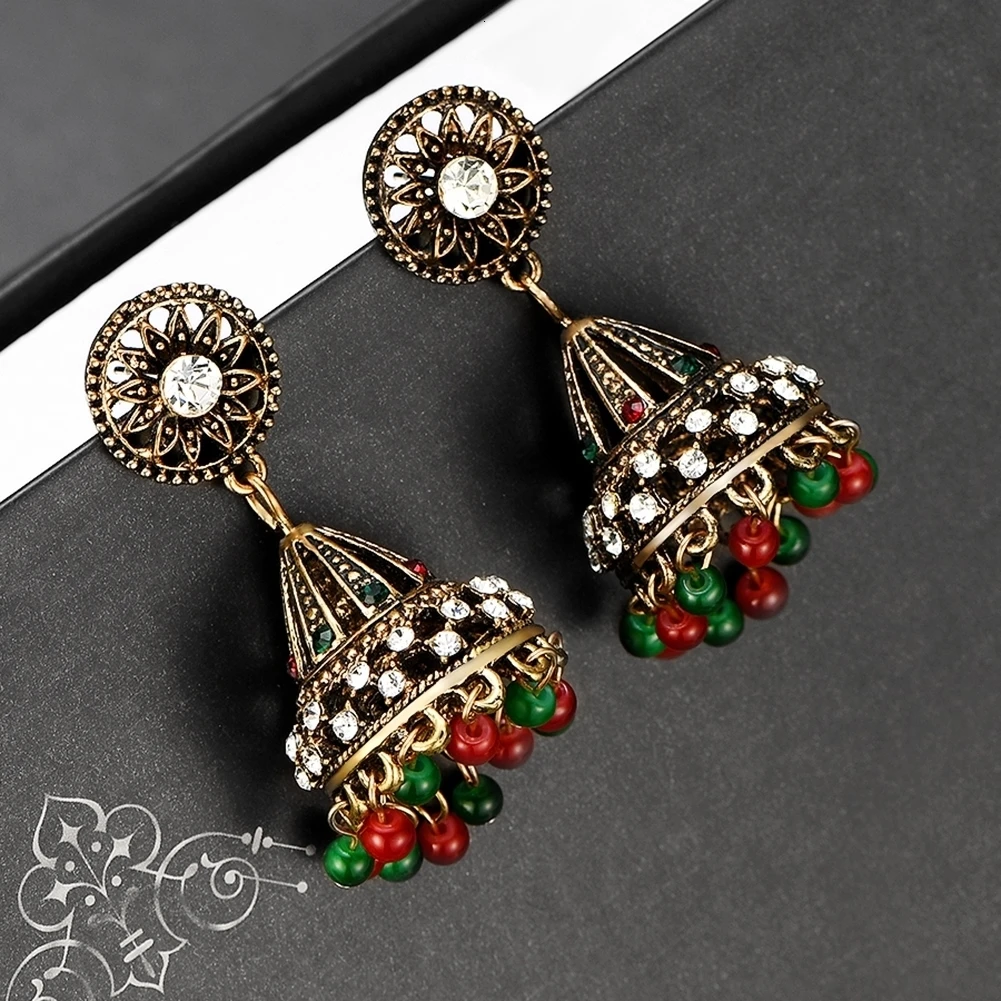 Brinco серьги античные Jhumki Jhumka висячие серьги этические племенные ювелирные изделия Ближний Восток Ретро Национальный стиль колокол
