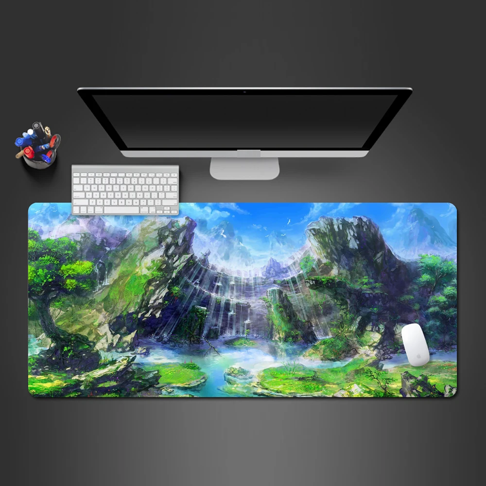 Игровой коврик для мыши с принтом пейзажа супер популярный компьютерный игровой