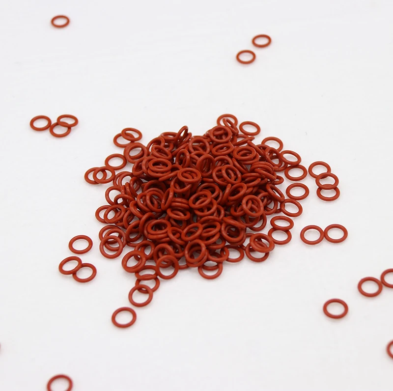 

10pcs Red VMQ Silicone O Ring CS 3mm OD 10 ~ 70mm FoodGrade Waterproof Washer Rubber Insulated Round Shape Seal Gasket