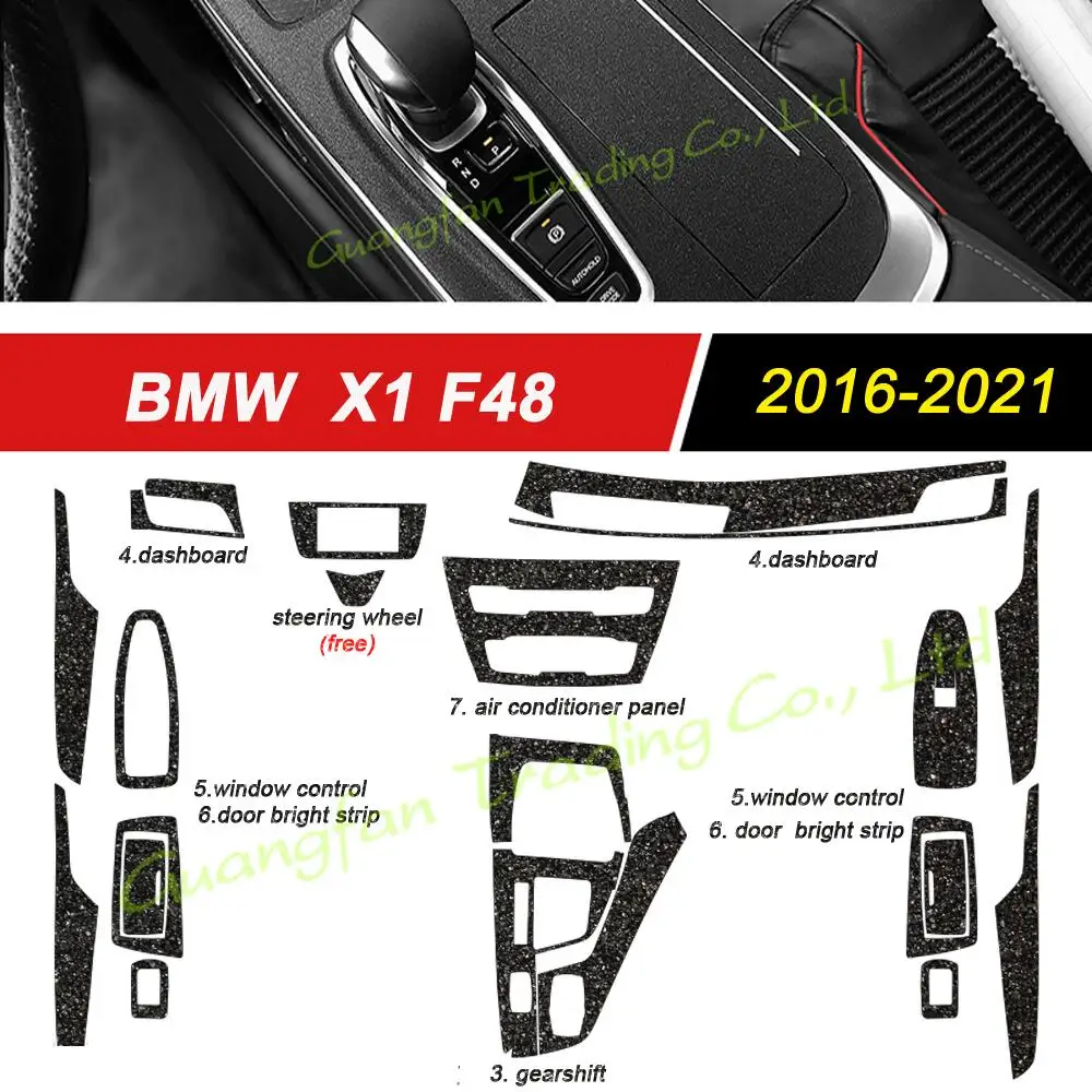 Автомобильные аксессуары новые 5D наклейки из углеродного волокна для BMW X1 F48 2016-2021