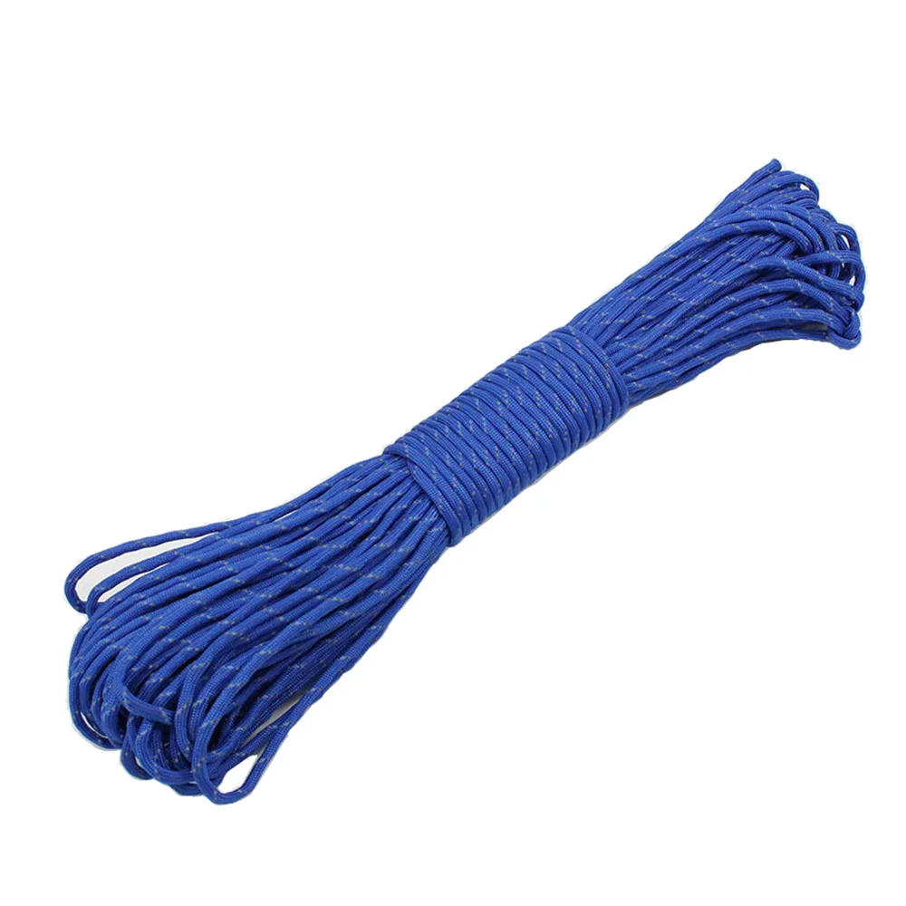 Отражающий свет Paracord 101ft dia.4 мм 7 ядер для скалолазания инструмент выживания в