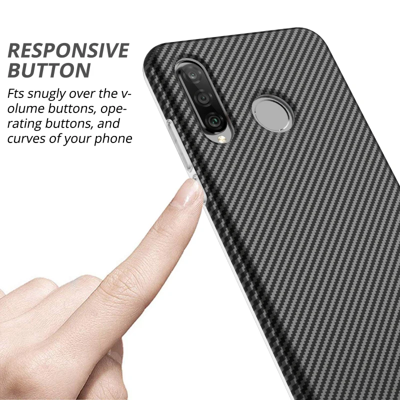 Мягкий чехол-бампер 2 в 1 для Huawei P30 lite 360 противоударный чехол со встроенным