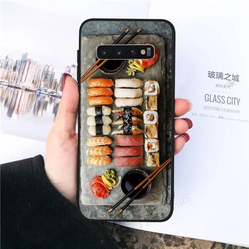 

Japanese cuisine sushi Phone Case For Samsung galaxy S 8 9 10 20 21 30 A 30 50 51 70 note 10 plus Ultra 5g