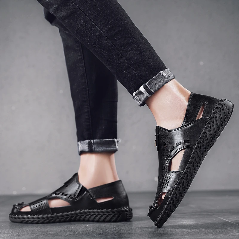

Sandalias De Cuero Para Hombre