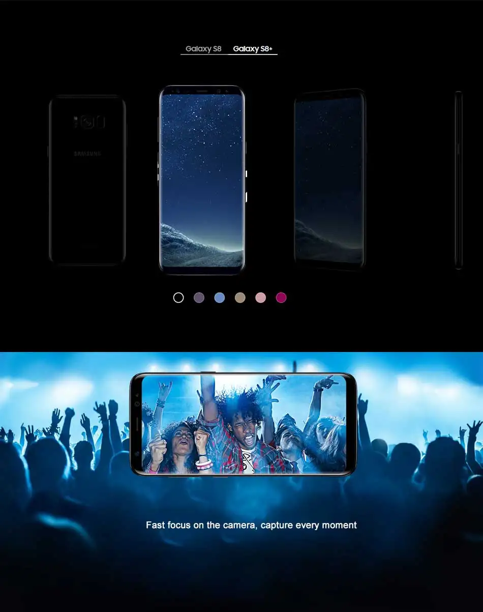 Новая глобальная версия samsung Galaxy S8 plus Duros S8+ G955FD мобильный телефон с двумя sim-картами 4 Гб 64 Гб Восьмиядерный 6," NFC 4G телефон