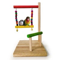 parrots gnaw toy birds toy springboard platform swing platform staircase climbing playground pole