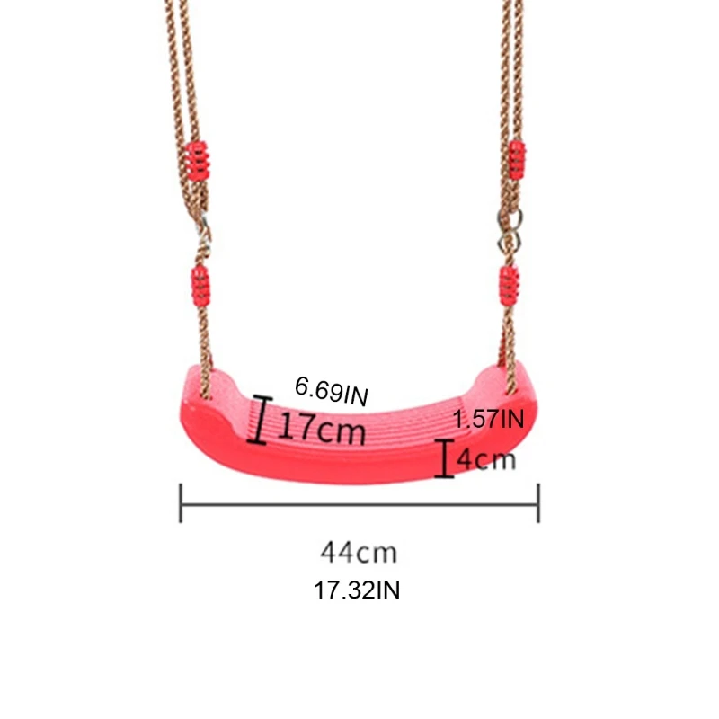 

8 Ring Buckle Design Swing Set Outdoor Play Game Set Training Swing Adjustable Playground Equipment Kids' Party Favor