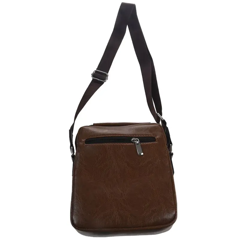 

Weixier Vintage Messenger Bag Men Shoulder Bags Pu Leather Crossbody Bags For Men Bags Retro Zipper Man Handbags