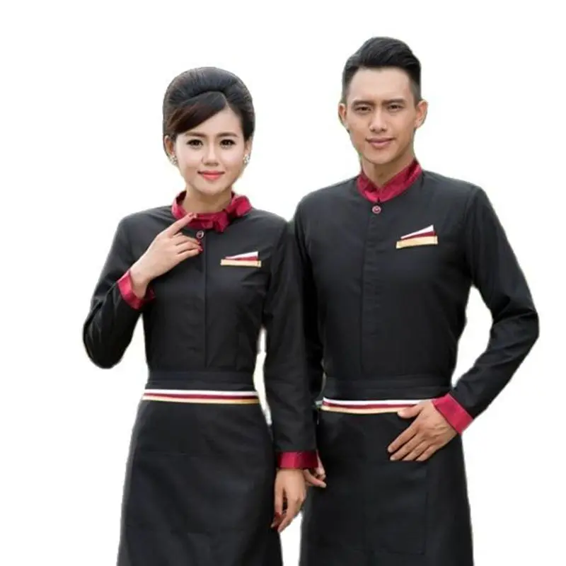 Мужская Западная куртка униформа для ресторана рубашки Униформа шеф-повара суши