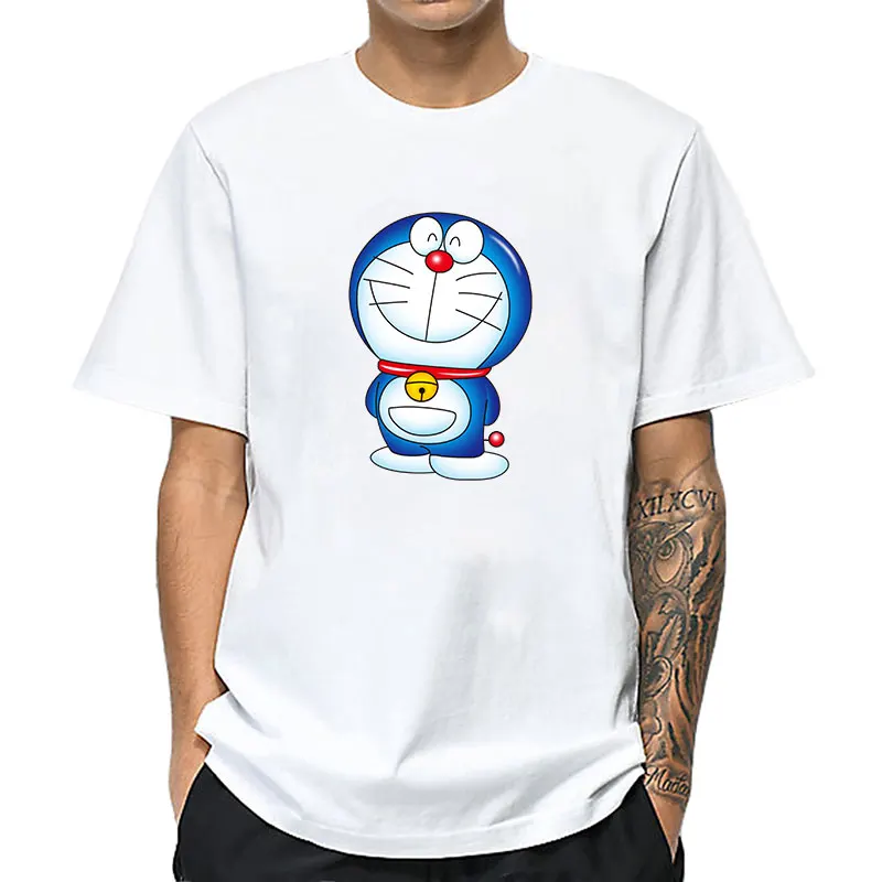 Mount tsharp Doraemon аниме серии для мужчин футболки Boyfriend подарок Harajuku Повседневная