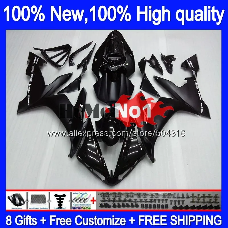 

Корпус для YAMAHA YZF R 1 1000 CC YZF-1000 YZF1000 9MC.1 глянцевый черный 1000CC YZF R1 Φ YZFR1 2004 2005 2006 04 05 06 обтекатель