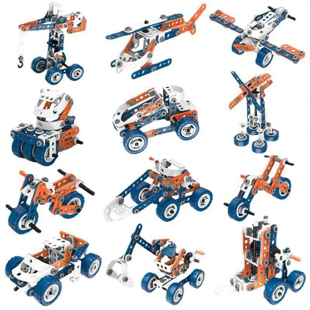 

152Pcs Children Disassembling Toy Car Puzzle Blocks Cultivate Color Recognition Fun Mechanical Assembly Building Blocks Toy