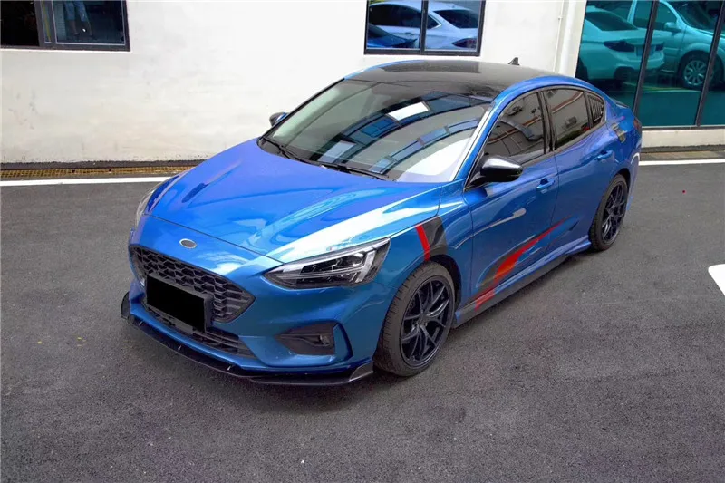 Автомобильные аксессуары для Ford NEW Focus 2019 черное углеродное волокно