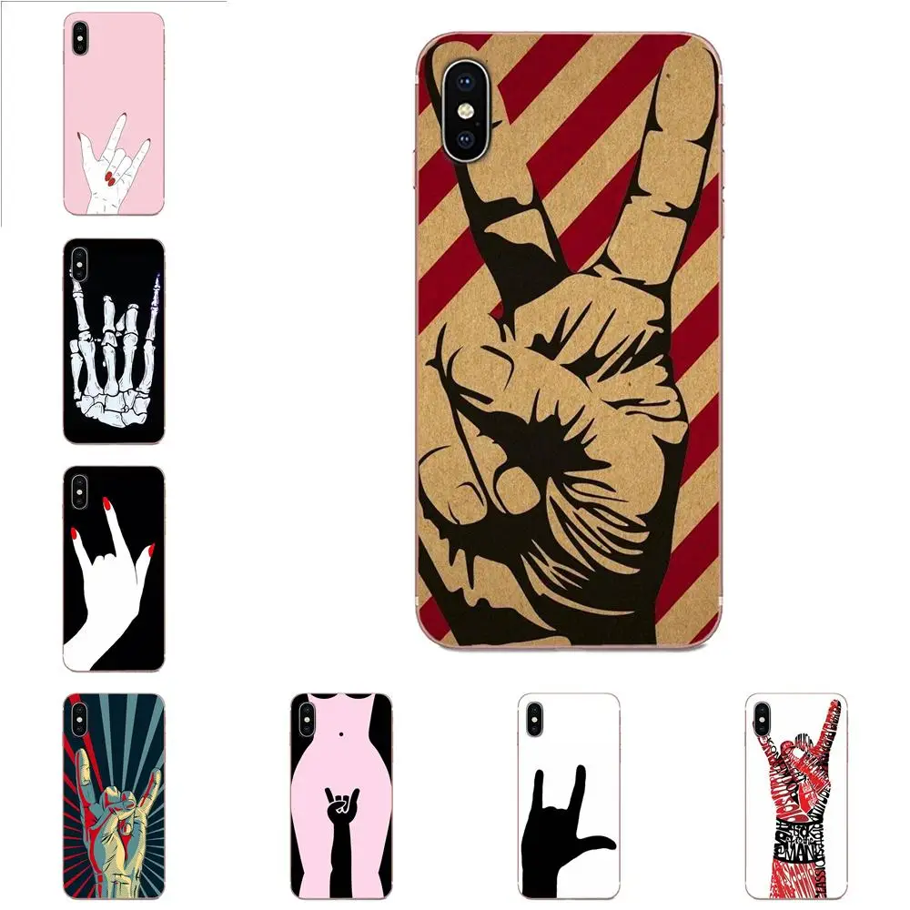 Vertical Phone Case Rock Hand Gesture Sign For Galaxy Note 10 A10E A10S A20S A30S A40S A50S A6S A70S A730 A8S M30S S2 S3 Plus | Мобильные
