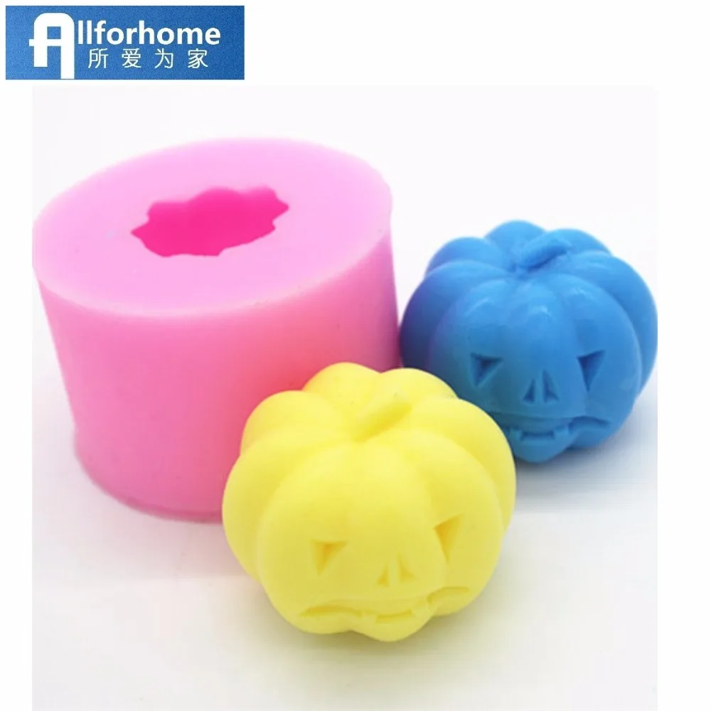 Силиконовая форма для мыла сделай сам в виде тыквы на Хэллоуин художественная