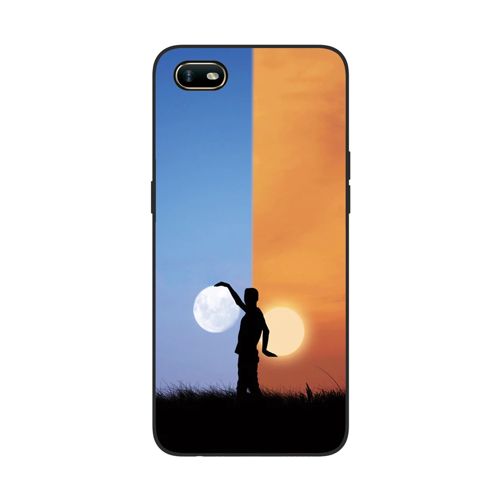 GUCOON силиконовый чехол для OPPO A1K 6,1 дюймов Чехол Мягкий ТПУ защитный чехол для телефона с рисунком волка розы цветы чехол-бампер