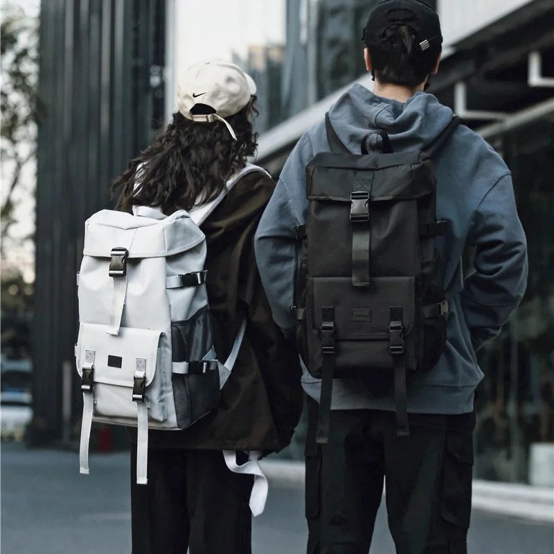 

Harajuku рюкзак мужской черный большой вместительный дорожный Мужской рюкзак школьный рюкзак для студентов