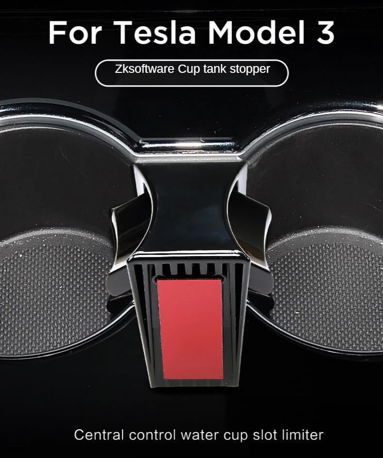 

Suitable For Tesla Model3 X S Water Cup Stopper Center Console Card Slot Holder Clip Cup Holder Beverage