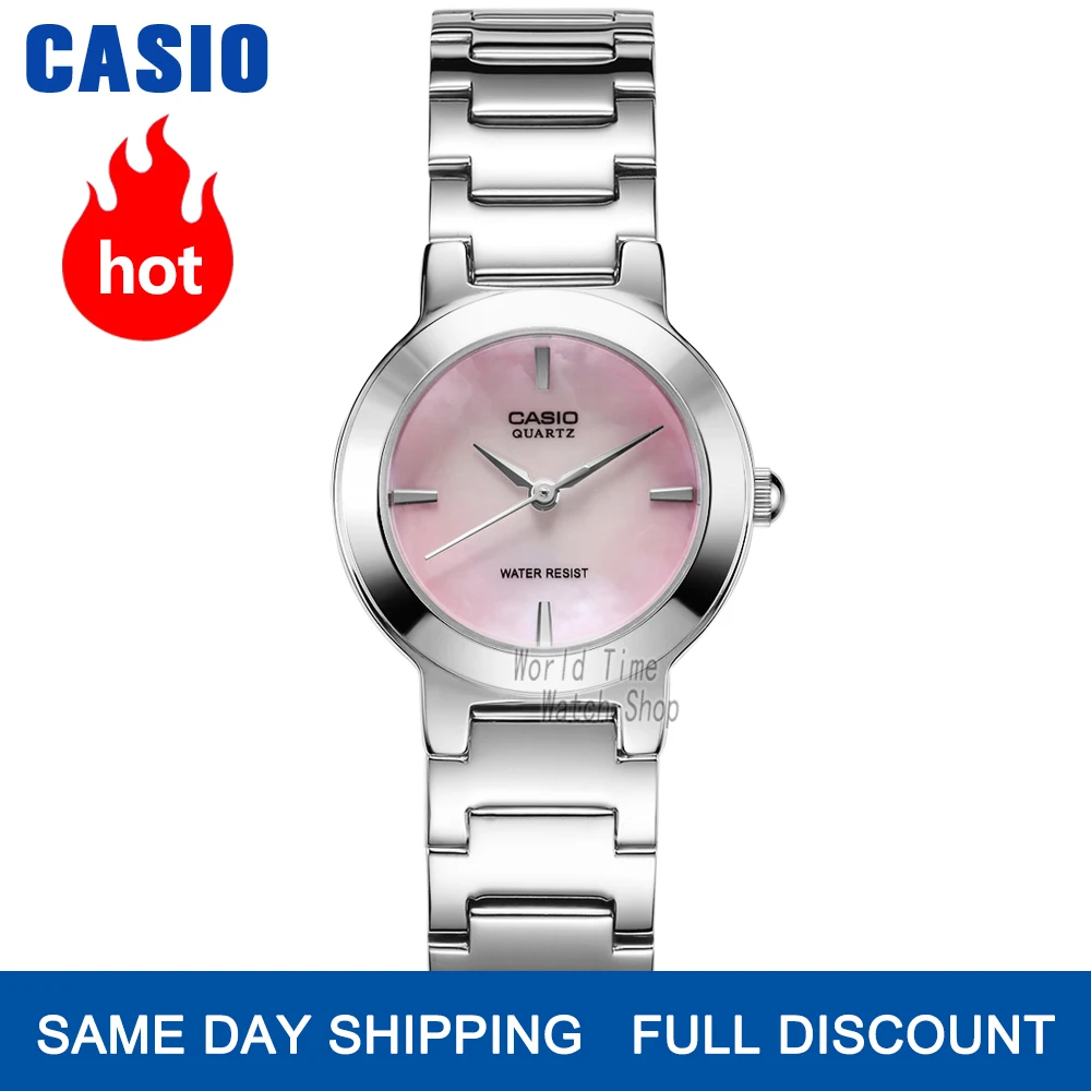 часы женские Casio смотреть топ бренд роскошный набор водонепроницаемый кварц