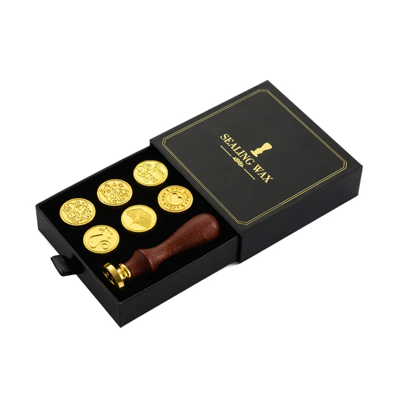Подарочная коробка Fire Paint Wax Seal Stamp Set ручной материал аксессуары прямой DIY
