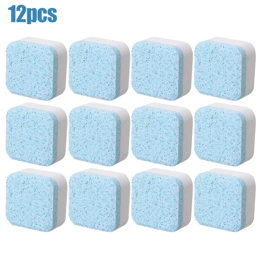 

12Pcs Home Washing Machine Cleaning Effervescent Tablets Cleaner Deep Wash Tool Cleaner Washing Machine Home Cleaning Tools