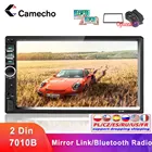 Camecho 2din автомобильный радиоприемник Bluetooth стерео Мультимедийный плеер 7-дюймовый HD Авторадио USB AUX Bluetooth FM Поддержка Android GPS Mirror Link