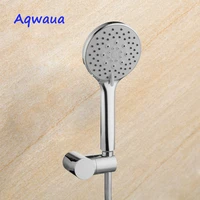aqwaua shower head handheld plastic bathroom sprayer water saving three function high quality nozzle booster shower replacement