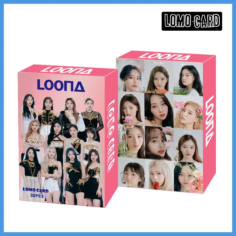 30pcs/set Kpop LOONA Lomo Cards high quality HD Photo album Cards