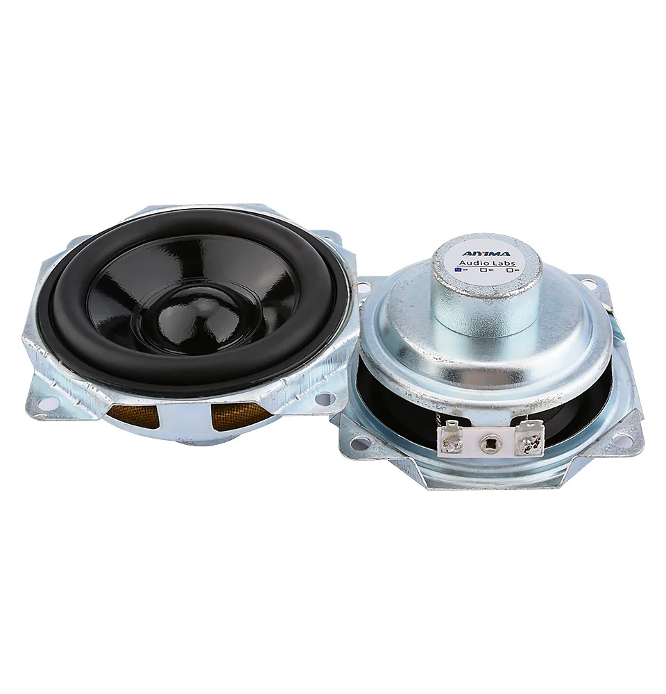 AIYIMA 2Pcs 3 Inch Mini Portable Full Range Waterproof Speaker 4 Ohm 10W DIY Bluetooth Outdoor Shower Music Speaker Loudspeaker