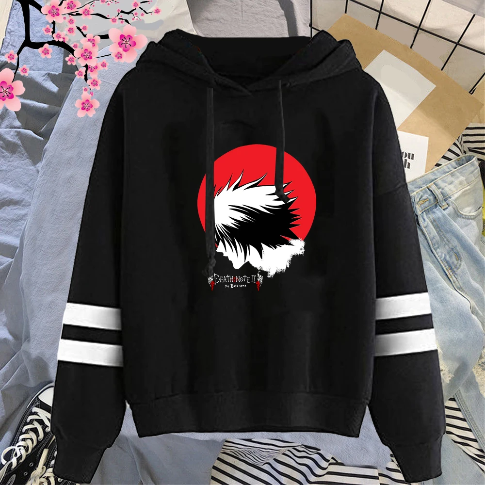

Death Note Hooded Women Long Sleeve Sweatshirts Autumn Pullover Fashion Tops