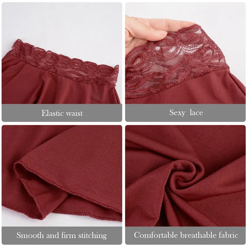 

Fashion Mini sexy short skirt leisure solid color lace splicing large size miniskirt Gothic pleated skirt for women